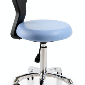 GUNEL Medical Dentist Chair Dental Stool Dental Mobile Chair, Height Adjustable Doctor Chair with 360 Degree Rotation Backrest and Seat (Color : Beige, Size : A(Without Foot Rest))-0
