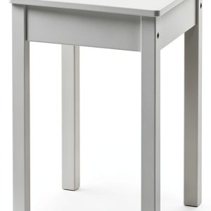 Wooden Stool, Solid Pine Stackable Seat with Cut-Out Handle, Durable Lacquered Finish, Indoor Use, Matches HAUGA Series, 12.6 x 12.6 x 17.75 Inches, Tested 243 lb Capacity (White)-0