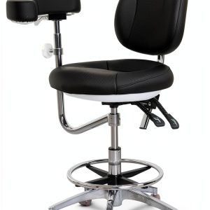 Dental Assistant Chair LIMKOMES Swivel Stool Black 104-MF-0
