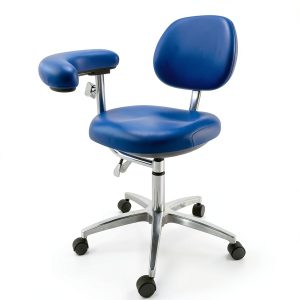 Dental Assistant Chair DENGTELI PU Leather Swivel Stool Blue-0