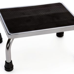 Medline Chrome Foot Stools with Rubber Mat-0